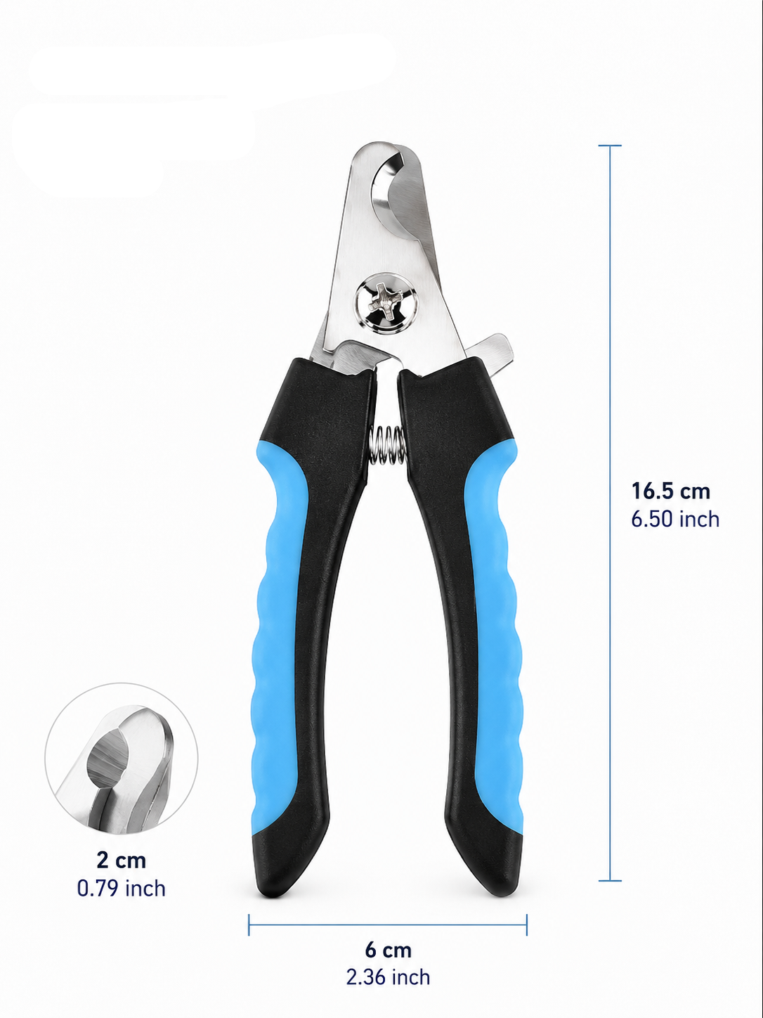 Pet Nail Clipper with Safety Guard and Ergonomic Handle for Dogs and Cats