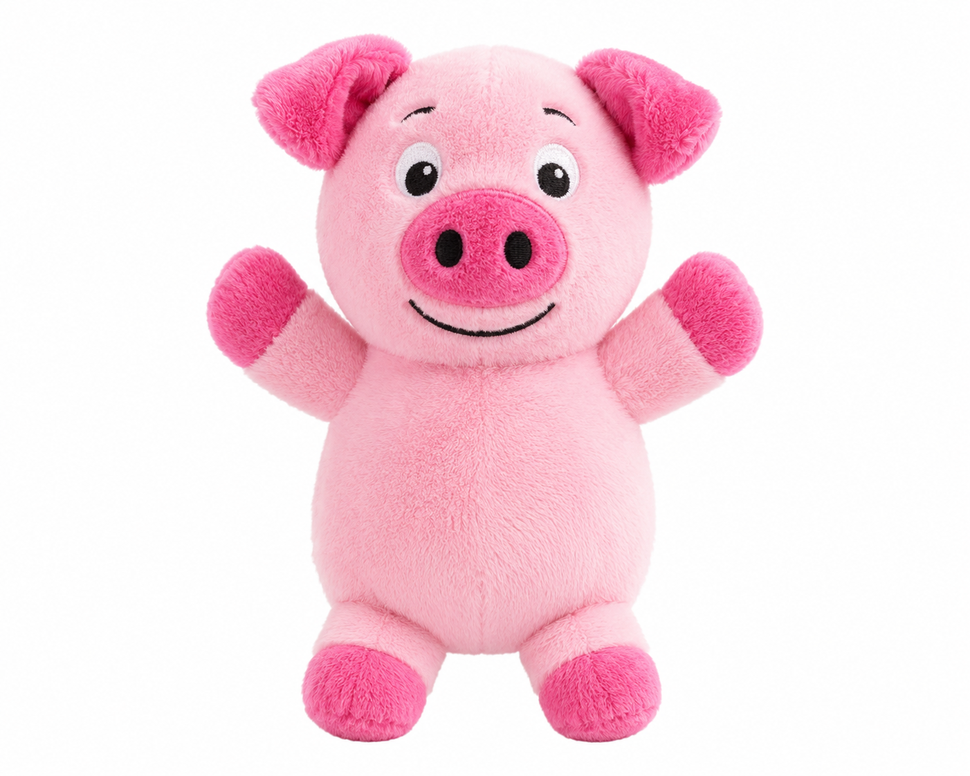 Pink Plush Pig Pet Toy for Dogs, Puppies, Cats and Small Pets