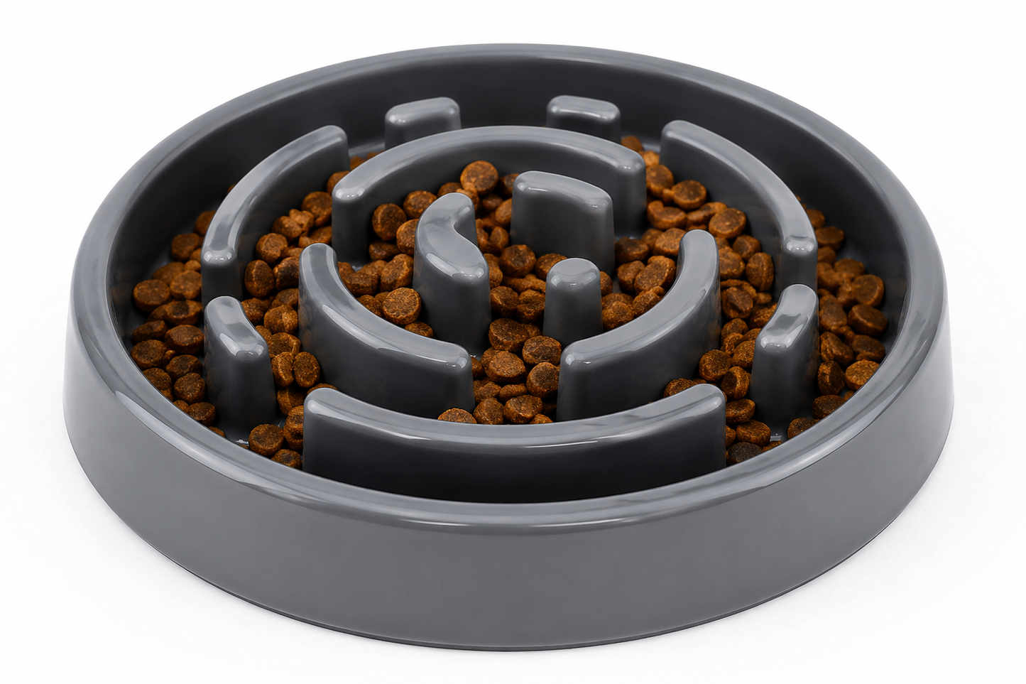 Interactive Slow Feed Pet Bowl with Maze Pattern for Dogs and Cats