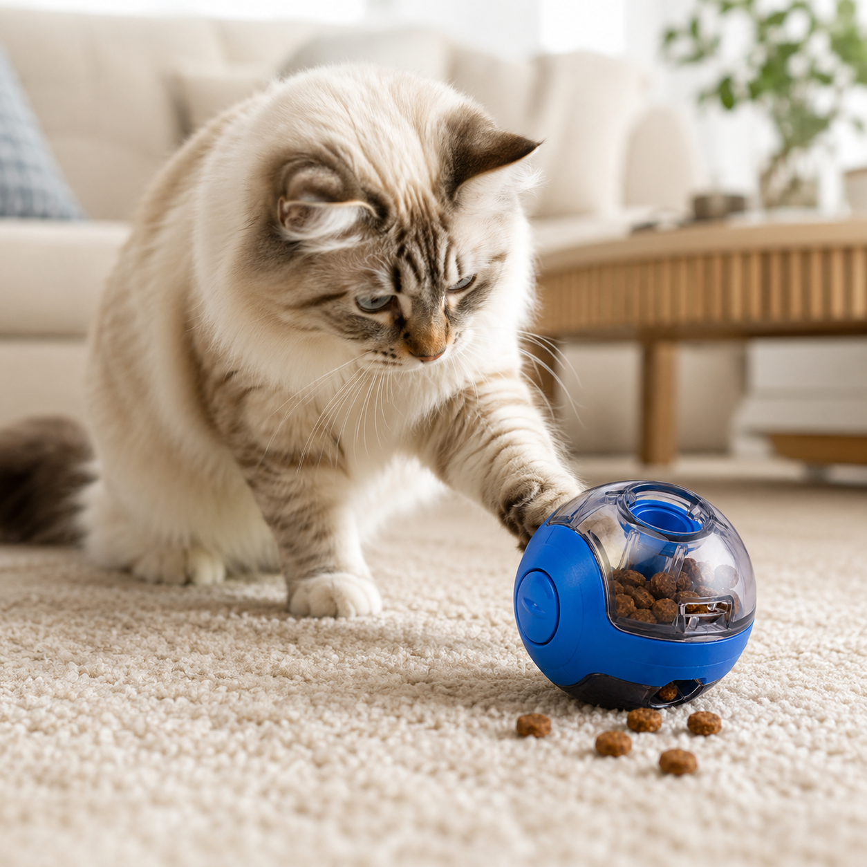 Interactive Treat Dispensing Pet Toy Ball for Dogs and Cats