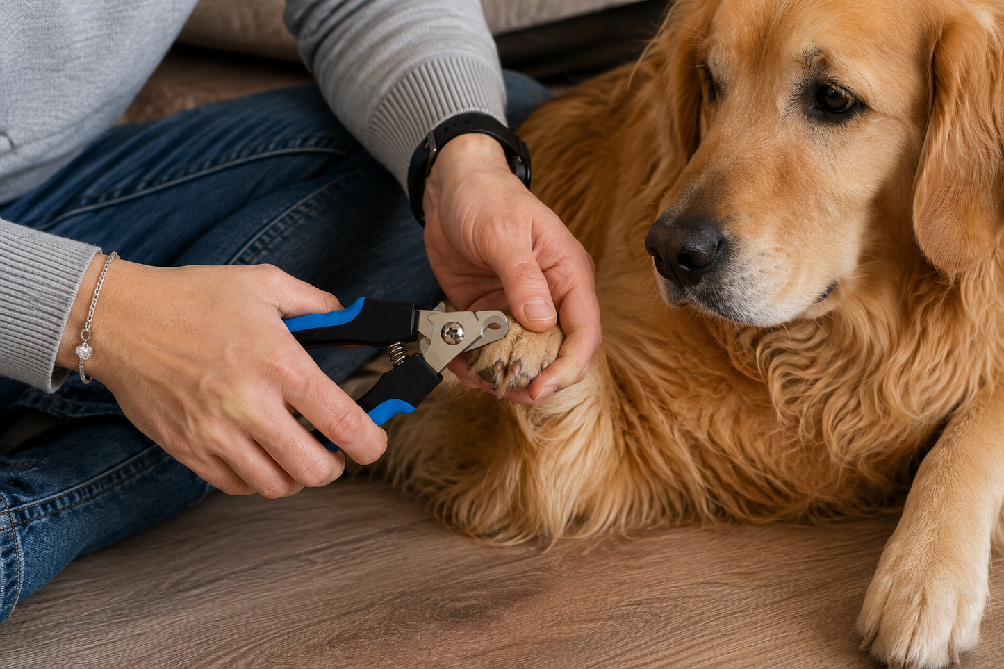 Pet Nail Clipper with Safety Guard and Ergonomic Handle for Dogs and Cats