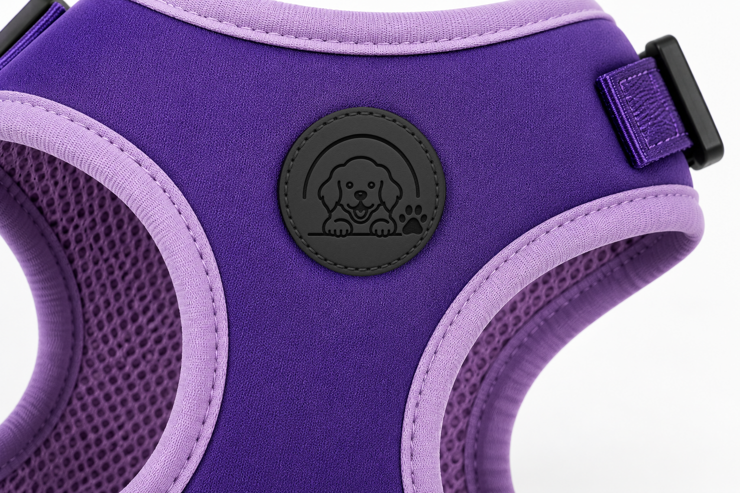 Purple No-Pull Dog Harness with Soft Adjustable Comfort Fit