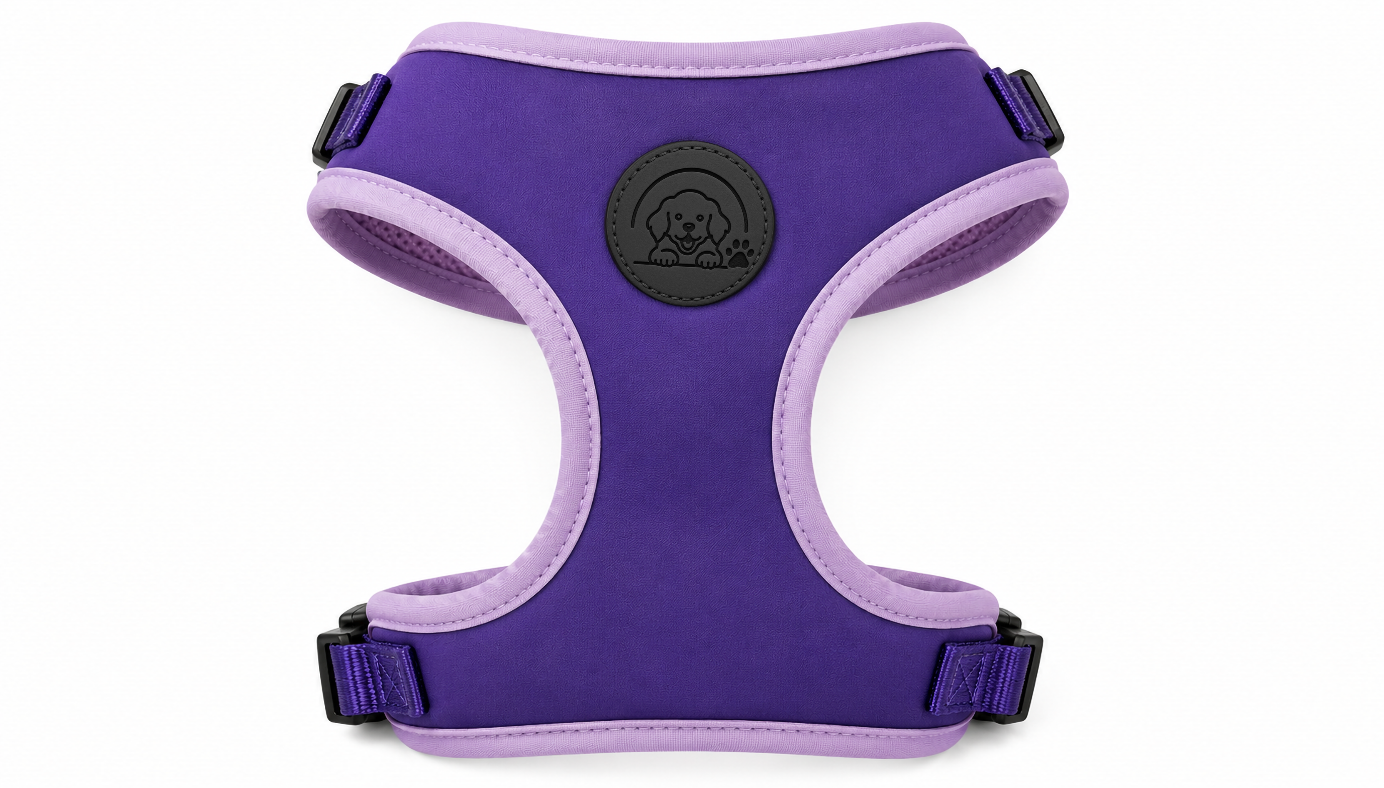 Purple No-Pull Dog Harness with Soft Adjustable Comfort Fit