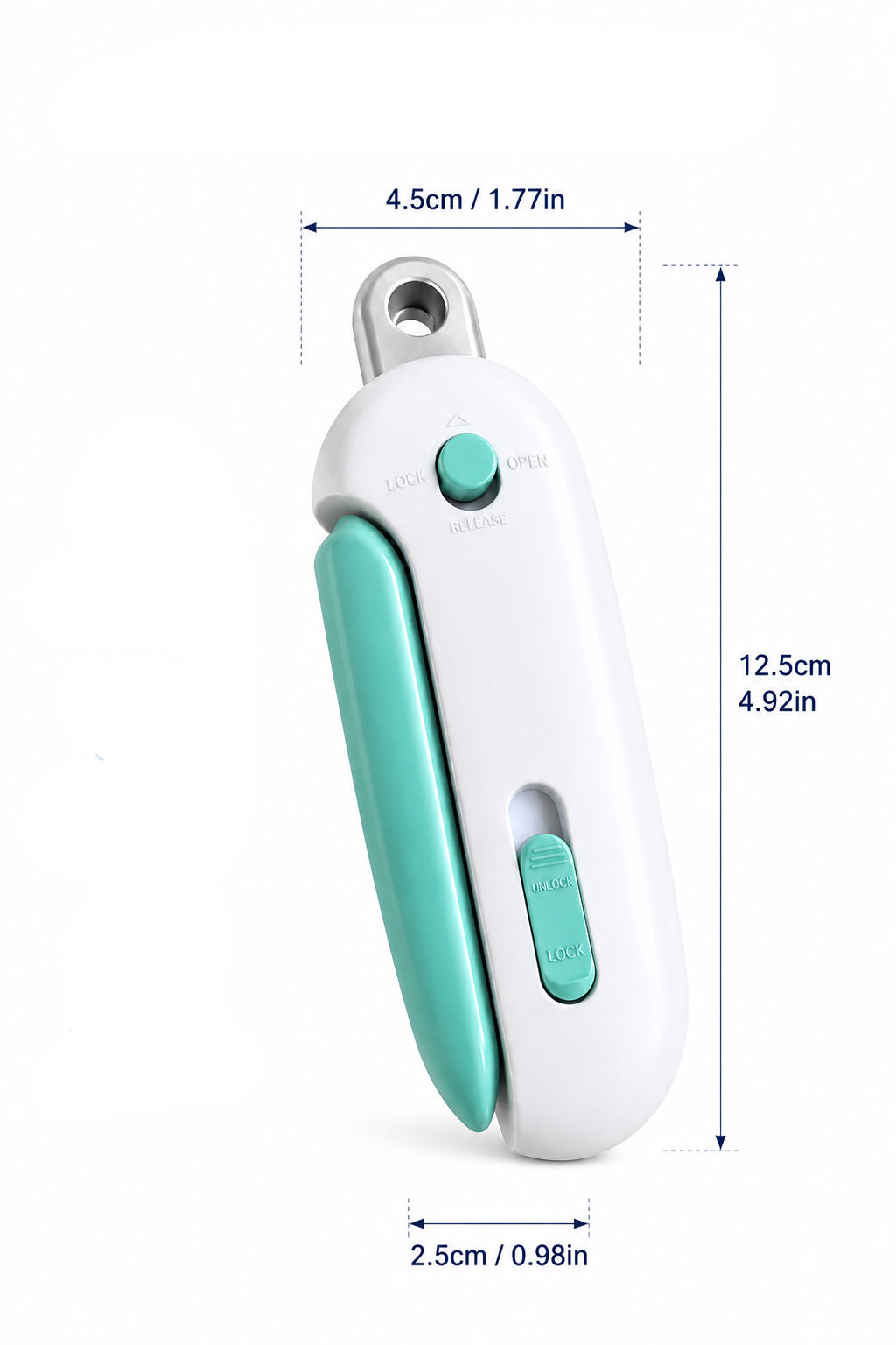 Portable Pet Waste Bag Dispenser with Locking Clip for Dog Walking